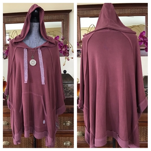 Free People Movement Squared Up Hooded Poncho. NWT - Picture 5 of 8